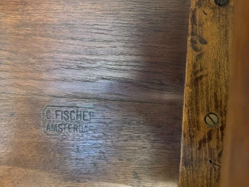 Aesthetic Movement Side Table by C. Fischer Amsterdam, 1900s.